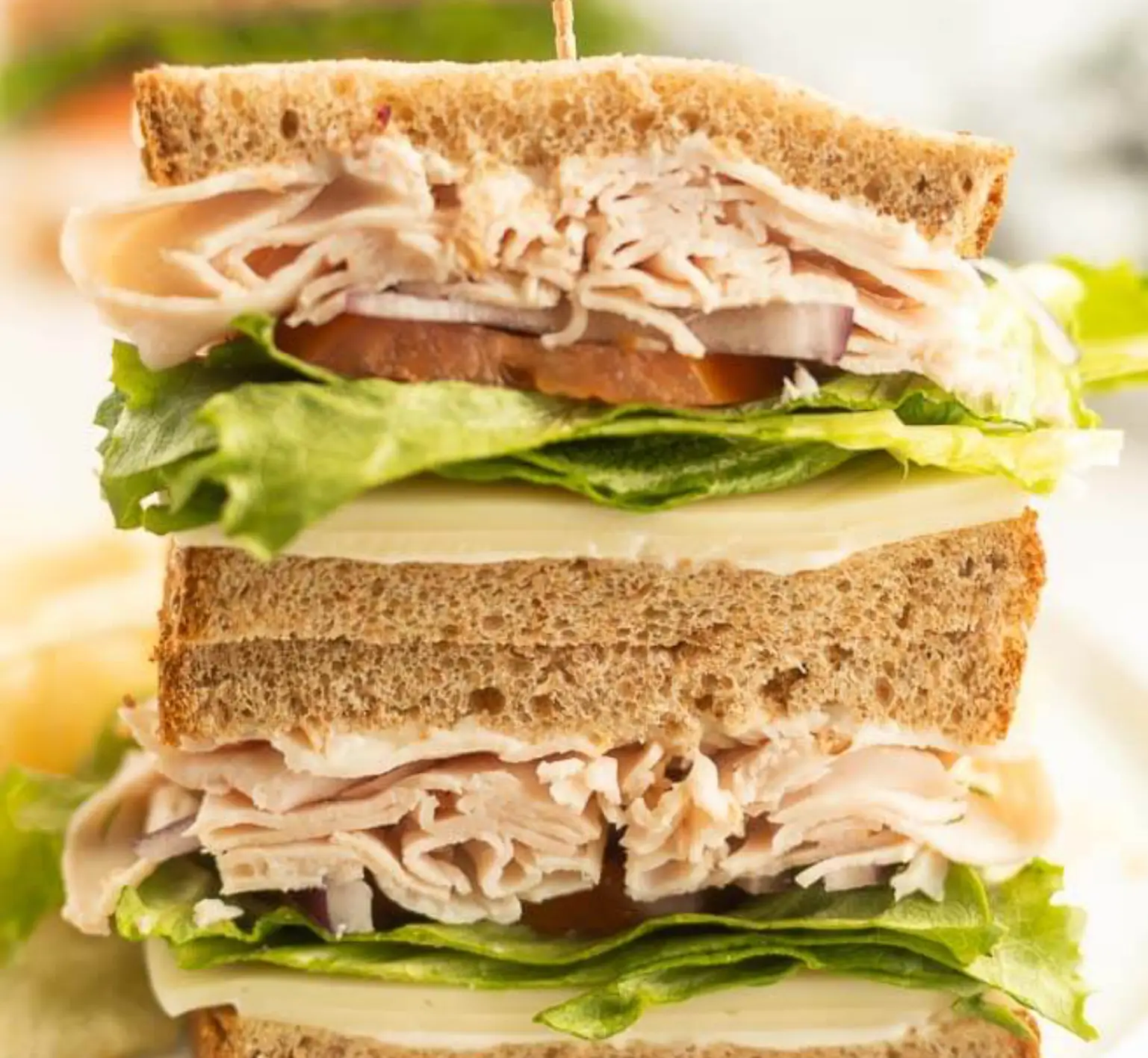 Fresh turkey sandwich on wheat bread at Colonial House of Sandwiches in La Porte, TX